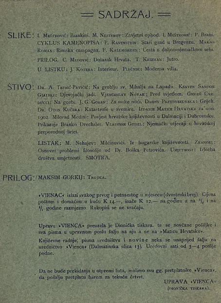 Vienac br. 18/1903