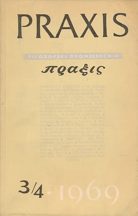 Praxis, br. 3-4/1969.