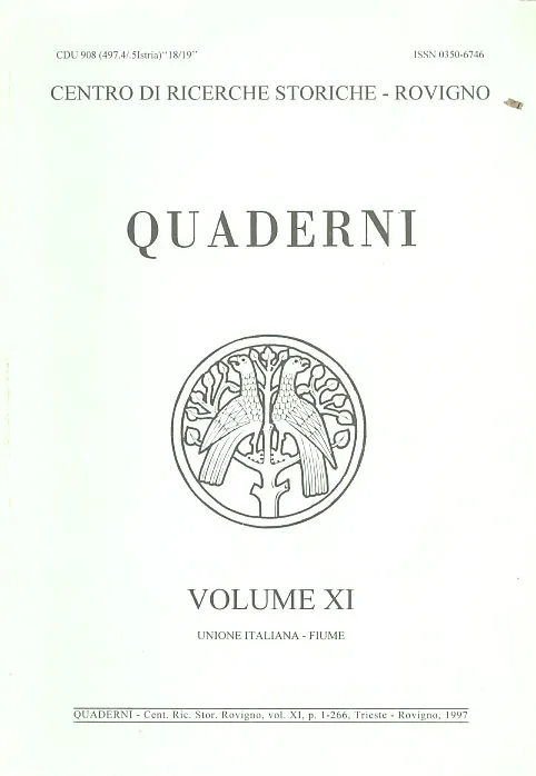 Quaderni, volume XI/1997