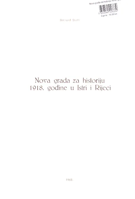 Nova građa za historiju 1918. godine u Istri i Rijeci