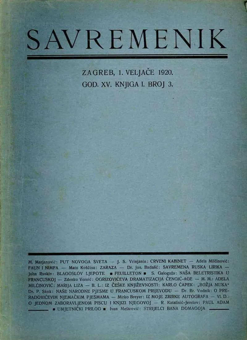 Savremenik, br. 3/1920