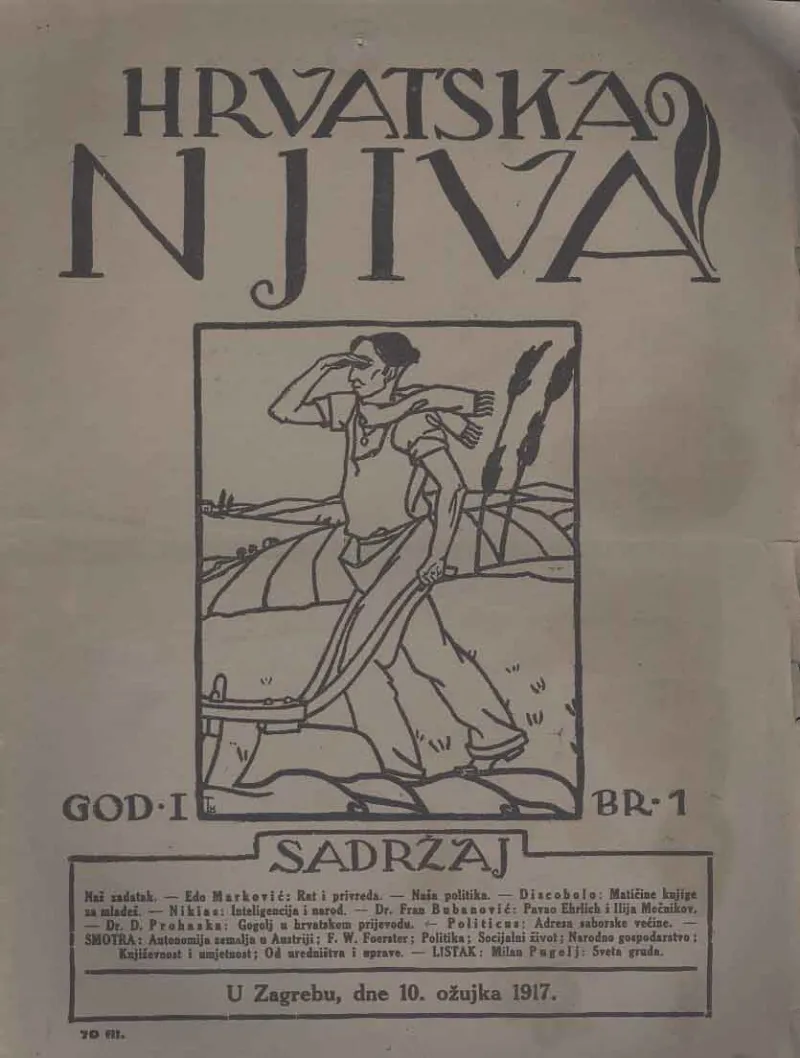 Hrvatska njiva, br. 1/1917