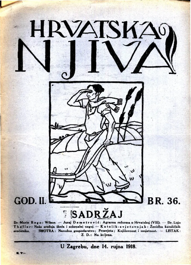 Hrvatska njiva, br. 36/1918