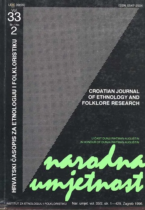 Narodna umjetnost knjiga 33/1996