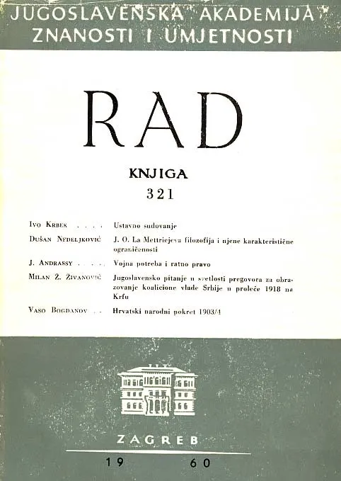 Rad JAZU, knjiga 321/1960