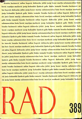 Rad JAZU, knjiga 389/1981