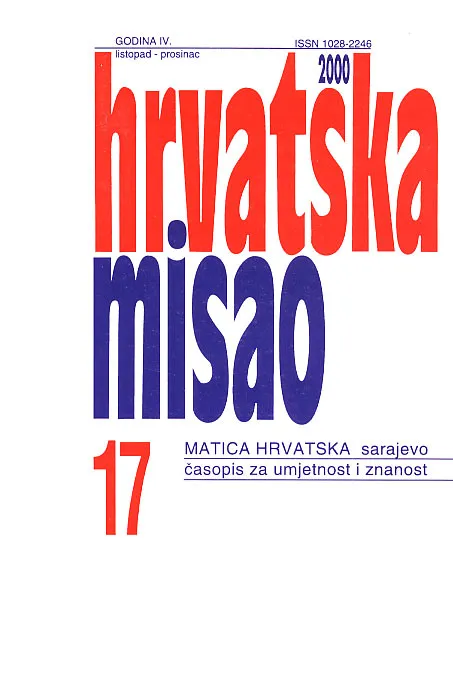 Hrvatska misao, br. 17/2000
