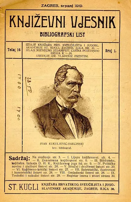 Književni vjesnik, br. 1/1919