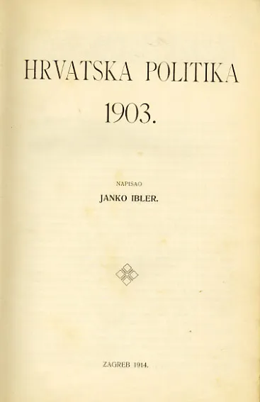 Hrvatska politika 1903.