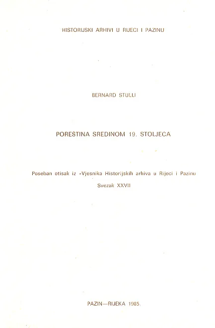 Poreština sredinom 19. stoljeća