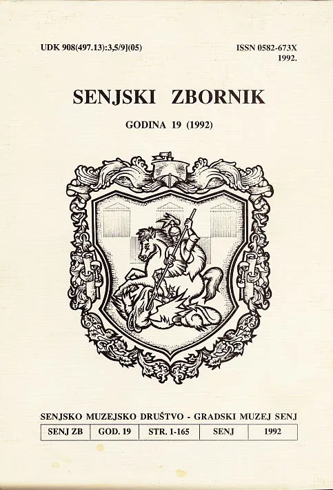 Senjski zbornik IXX/1992.