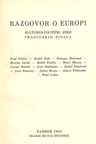 Razgovor o Europi