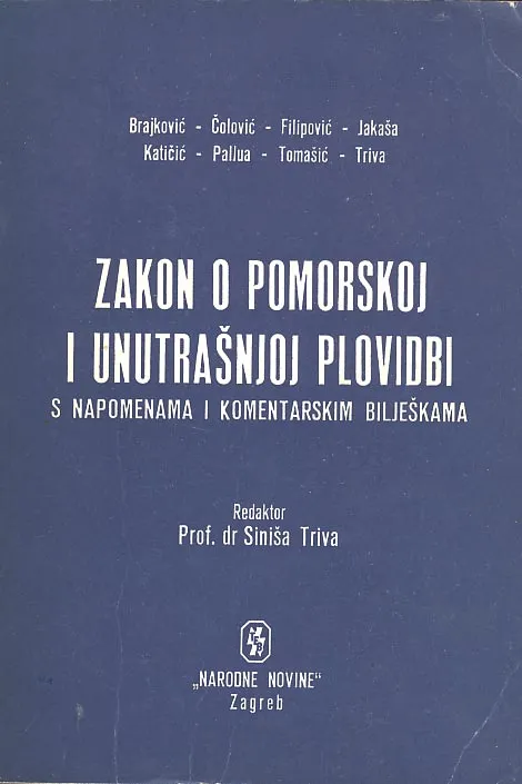 Zakon o pomorskoj i unutrašnjoj plovidbi...