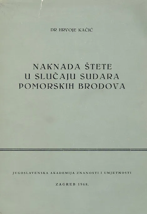 Naknada štete u slučaju sudara pomorskih brodova