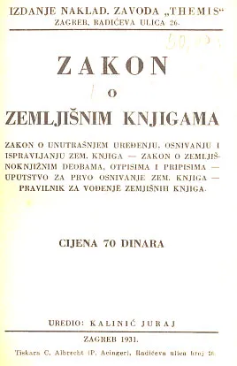 Zakon o zemljišnim knjigama