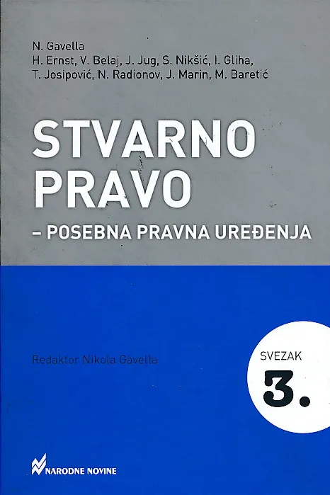Stvarno pravo svezak 3.