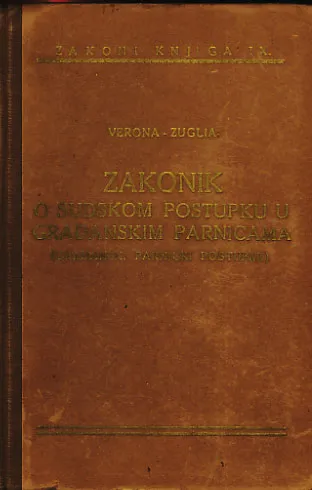 Zakonik o sudskom postupku u građanskim parnicama i uvodni zakon