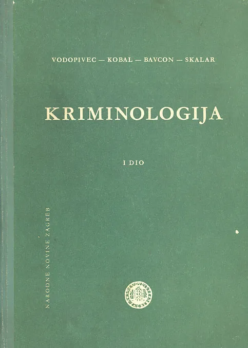 Kriminologija, I dio
