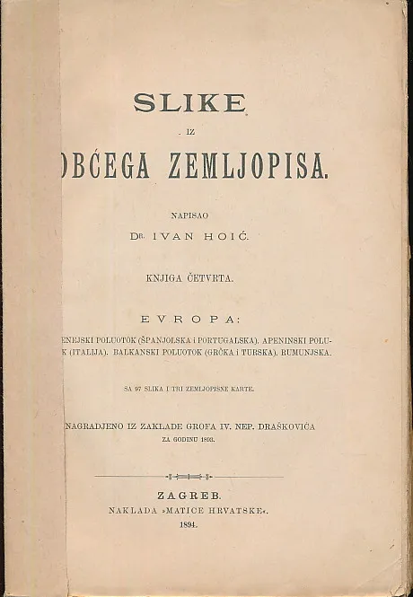 Slike iz obćega zemljopisa knjiga IV: Evropa