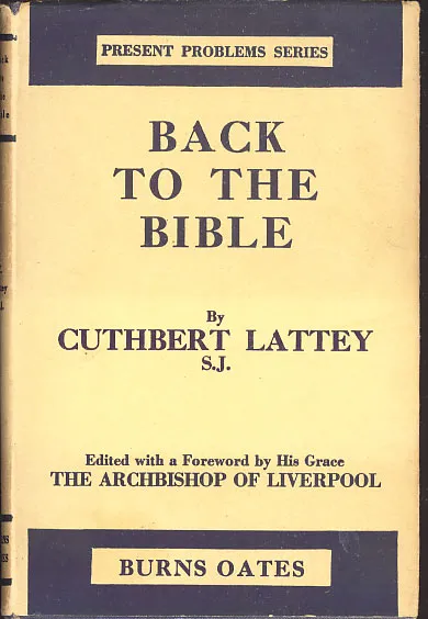 Back to the Bible
