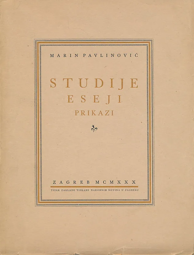 Studije, eseji, prikazi