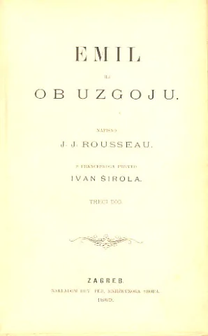 Emil ili ob uzgoju, treći dio