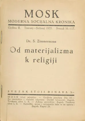 Od materijalizma k religiji