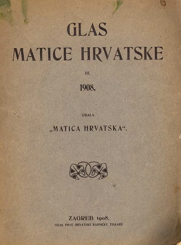 Glas Matice hrvatske III./1908.