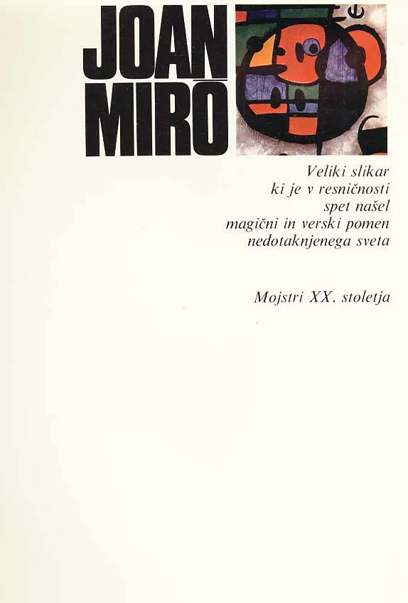 Joan Miro (Majstori 20. stoljeća)