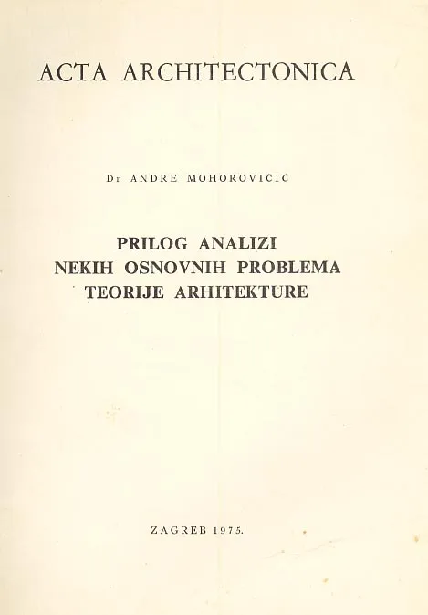 Prilog analizi nekih osnovnih problema teorije arh