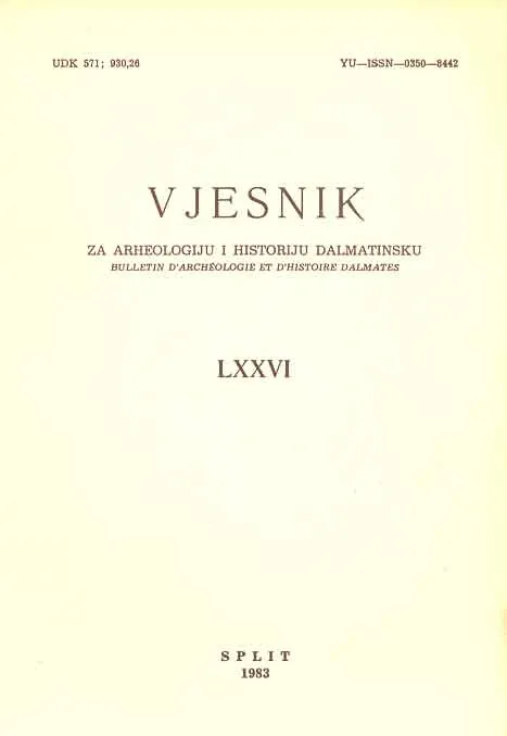 Vjesnik za arheologiju i historiju dalmatinsku LXXVI