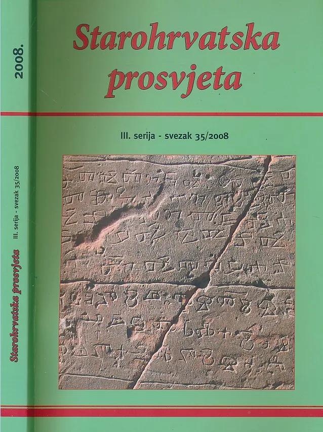 Starohrvatska prosvjeta III. serija - svezak 35/2008