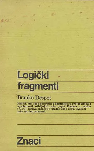Logički fragmenti ili kako se filozofira logički
