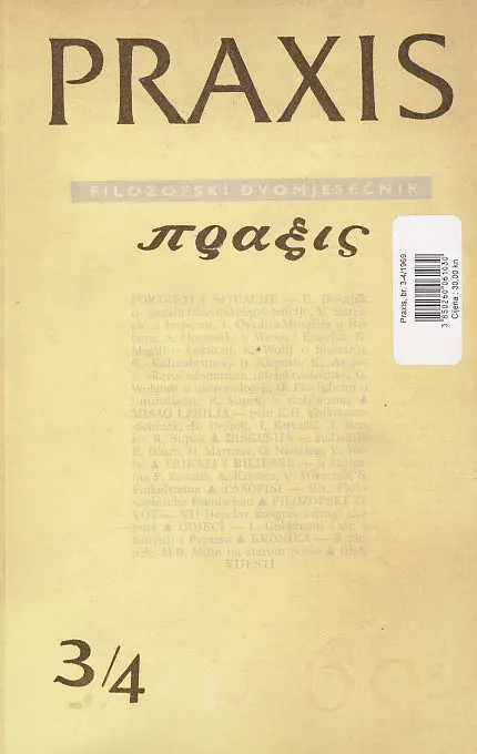 Praxis, br. 3-4/1969.