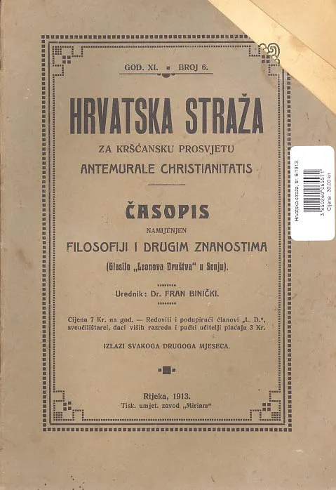 Hrvatska straža, br. 6/1913.