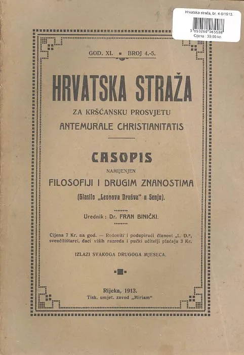 Hrvatska straža, br. 4-5/1913.