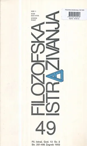 Filozofska istraživanja 49/1993