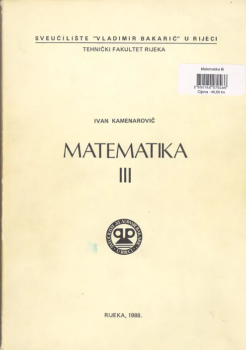 Matematika III