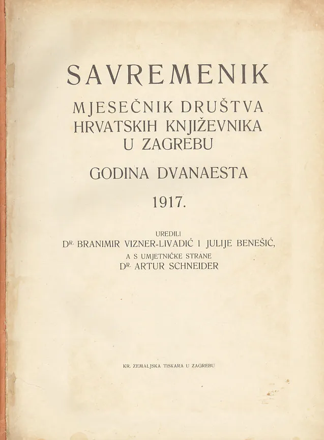 Savremenik, god. 1917.