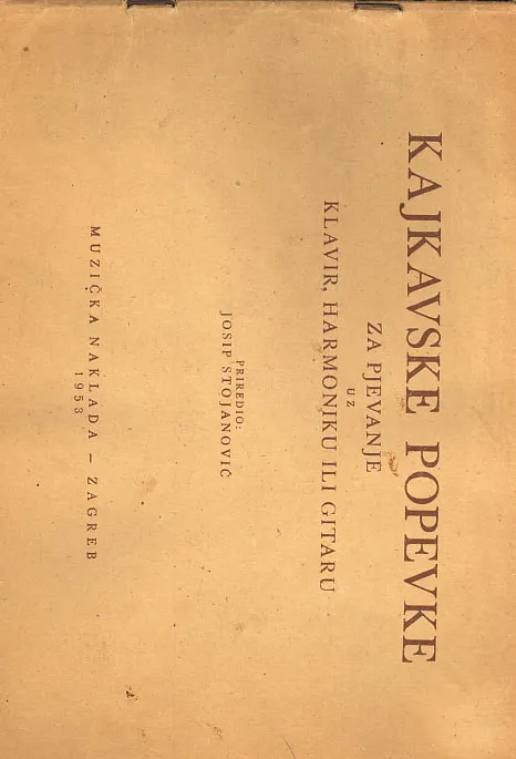 Kajkavske popevke za pjevanje uz klavir, harmoniku ili gitaru