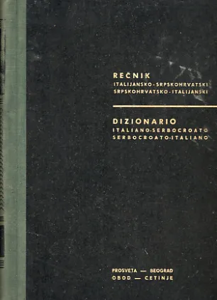 Italijansko-srpskohrvatski rečnik (i obratno).