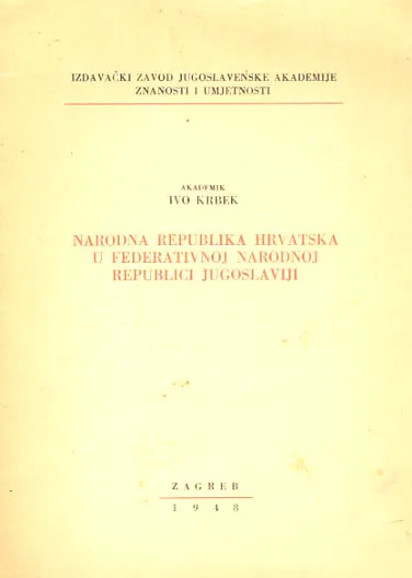 Narodna republika Hrvatska u FNRJ