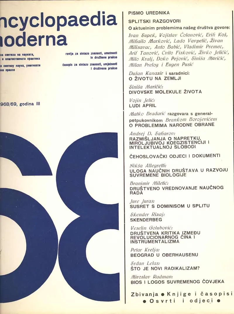 Encyclopaedia moderna (br. 7, zima 1968/69, godina III.)