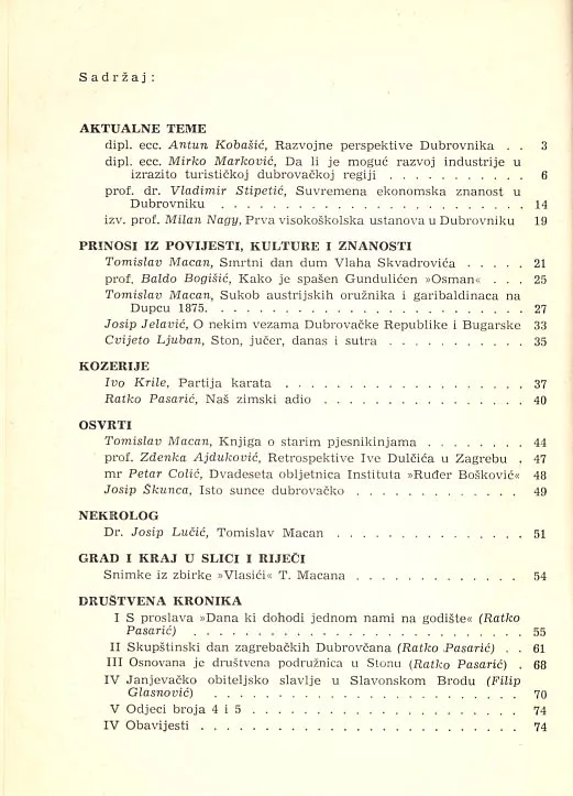 Dubrovački horizonti 6/1971.