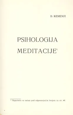 Psihologija meditacije