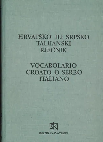 Hrvatsko ili srpsko talijanski rječnik