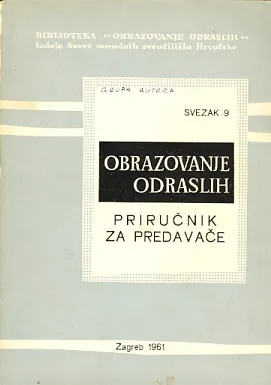 Obrazovanje odraslih - priručnih za predavače