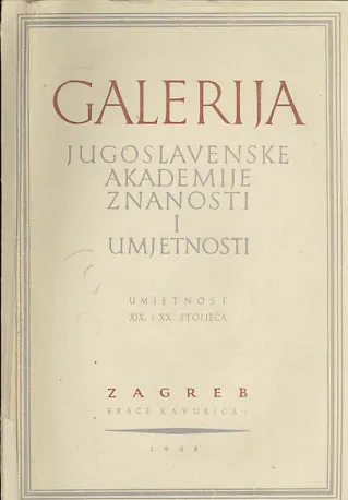 Moderna galerija JAZU - umjetnost XIX. i XX. stoljeća: privremeni katalog