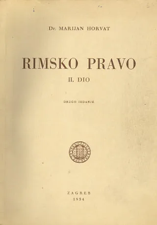 Rimsko pravo, drugi svezak