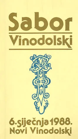 Sabor Vinodolski 6. siječnja 1988.